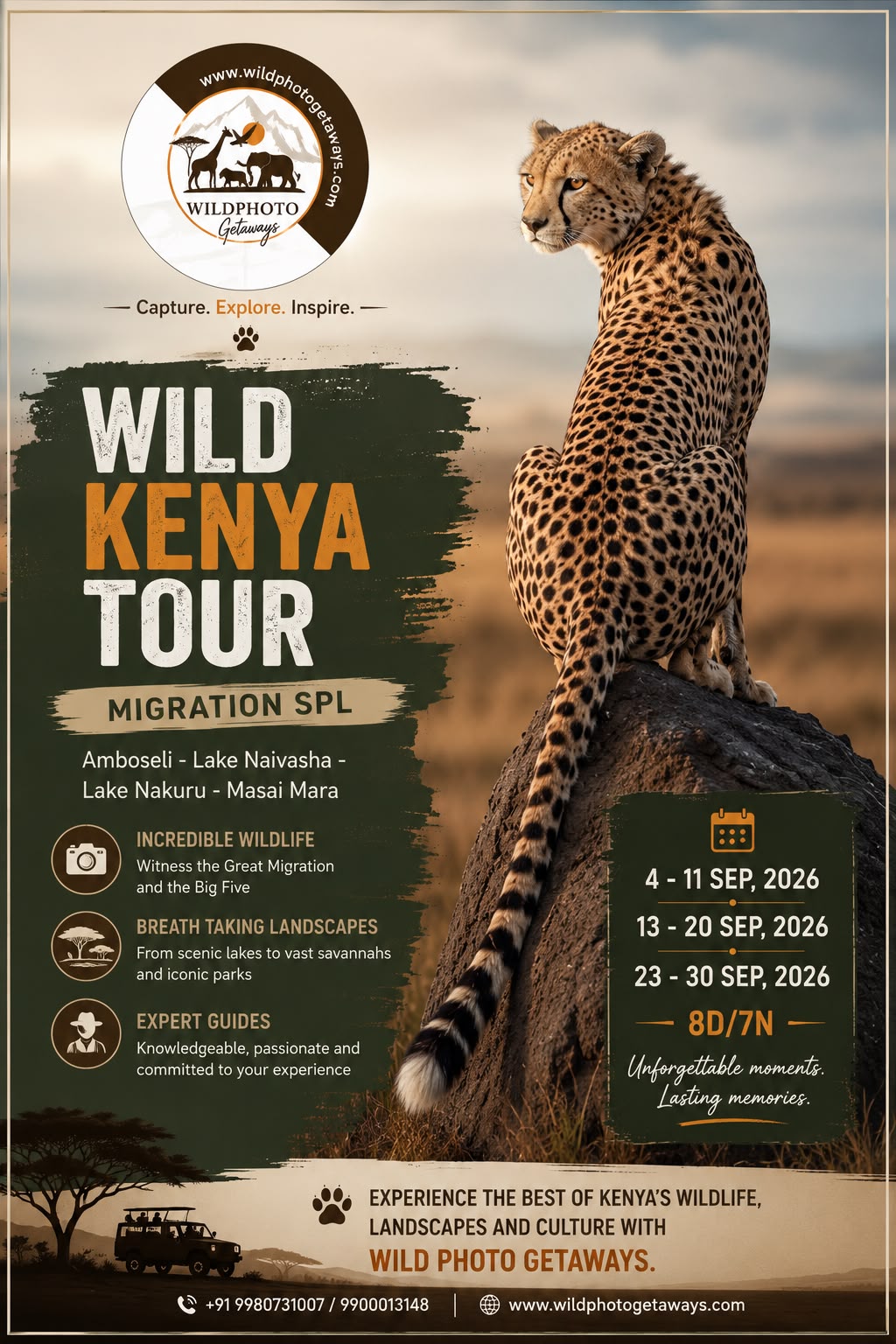 Wild Kenya Tour - Migration Spl.